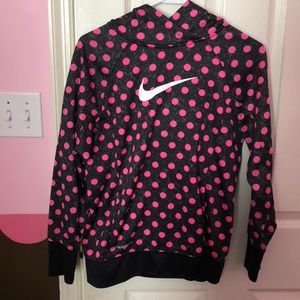 Nike youth polka dot hoodie